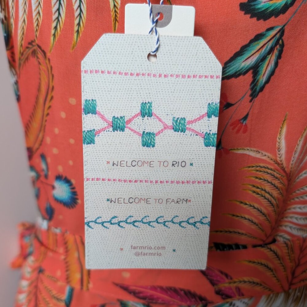 NWT Farm Rio for Anthropologie Musette Maxi Wrap Dress - Picture 7 of 8